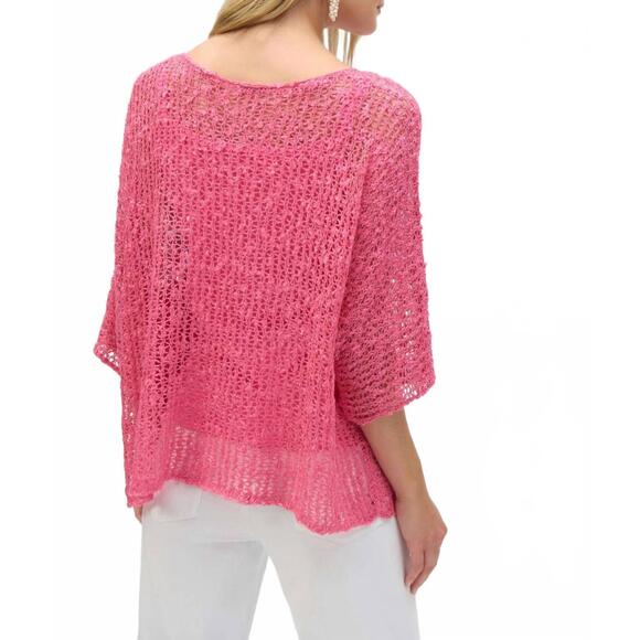 NEW JOSEPH RIBKOFF chenille sweater set in bubble gum